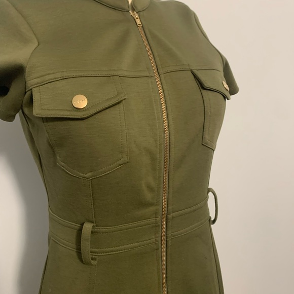 Army Green Guess Dress - Picture 5 of 7